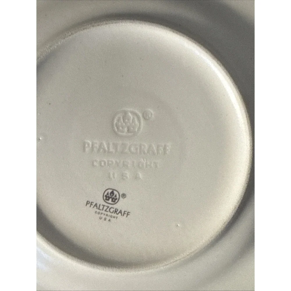 Vintage Pfaltzgraff Christmas Plates Set 2 Reindeer Tree 10